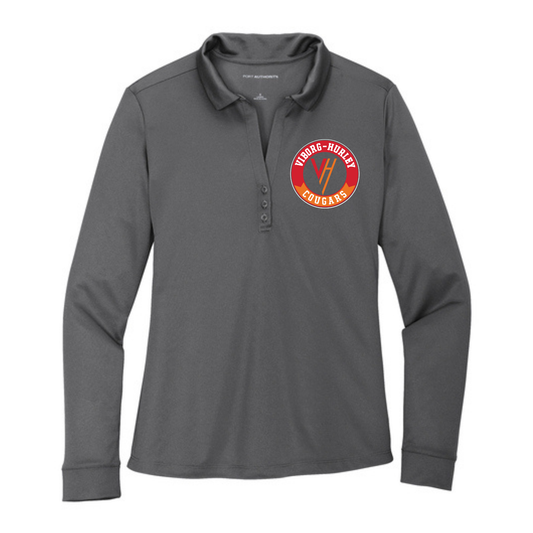 Viborg-Hurley Staff Port Authority® Women's Silk Touch™ Performance Long Sleeve Polo