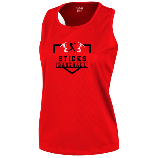 Sticks Baseball Women Marathon Singlet