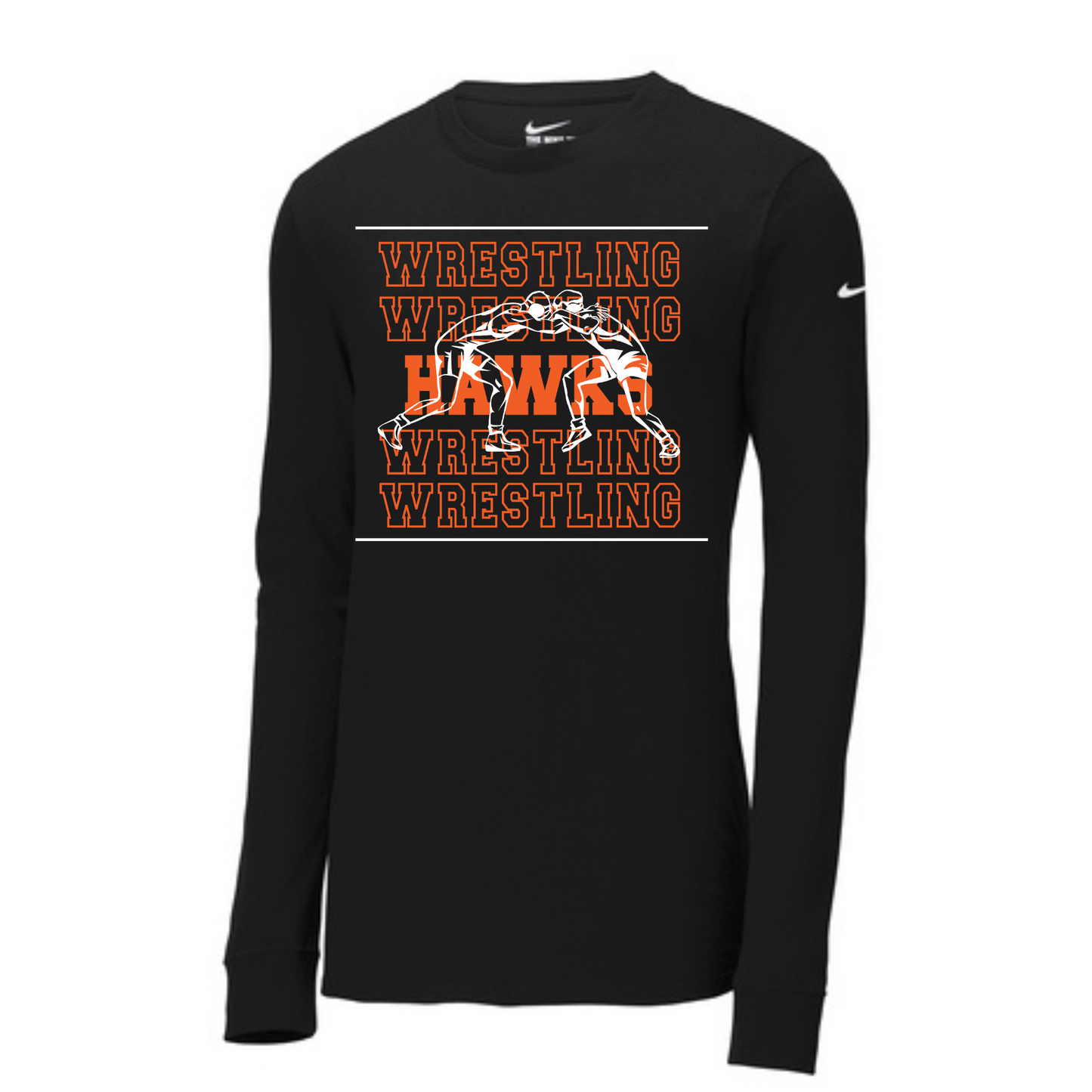 Canistota Hawks Wrestling Nike Dri-FIT Cotton/Poly Long Sleeve Tee