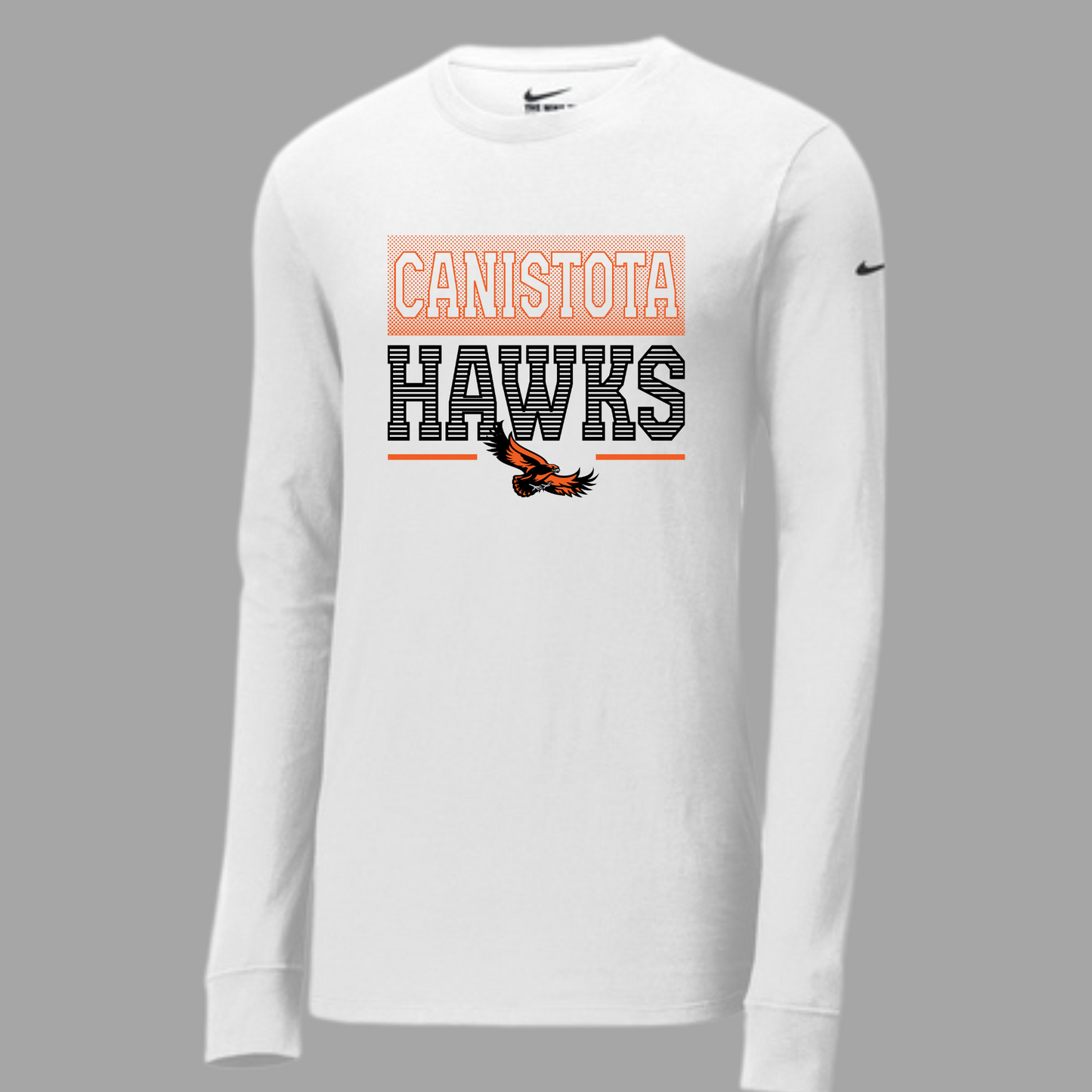 Canistota Hawks Nike Dri-FIT Cotton/Poly Long Sleeve Tee