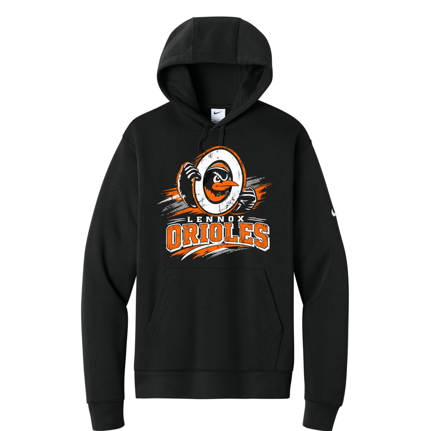 Lennox Booster Booster Club Nike Club Fleece Sleeve Swoosh Pullover Hoodie