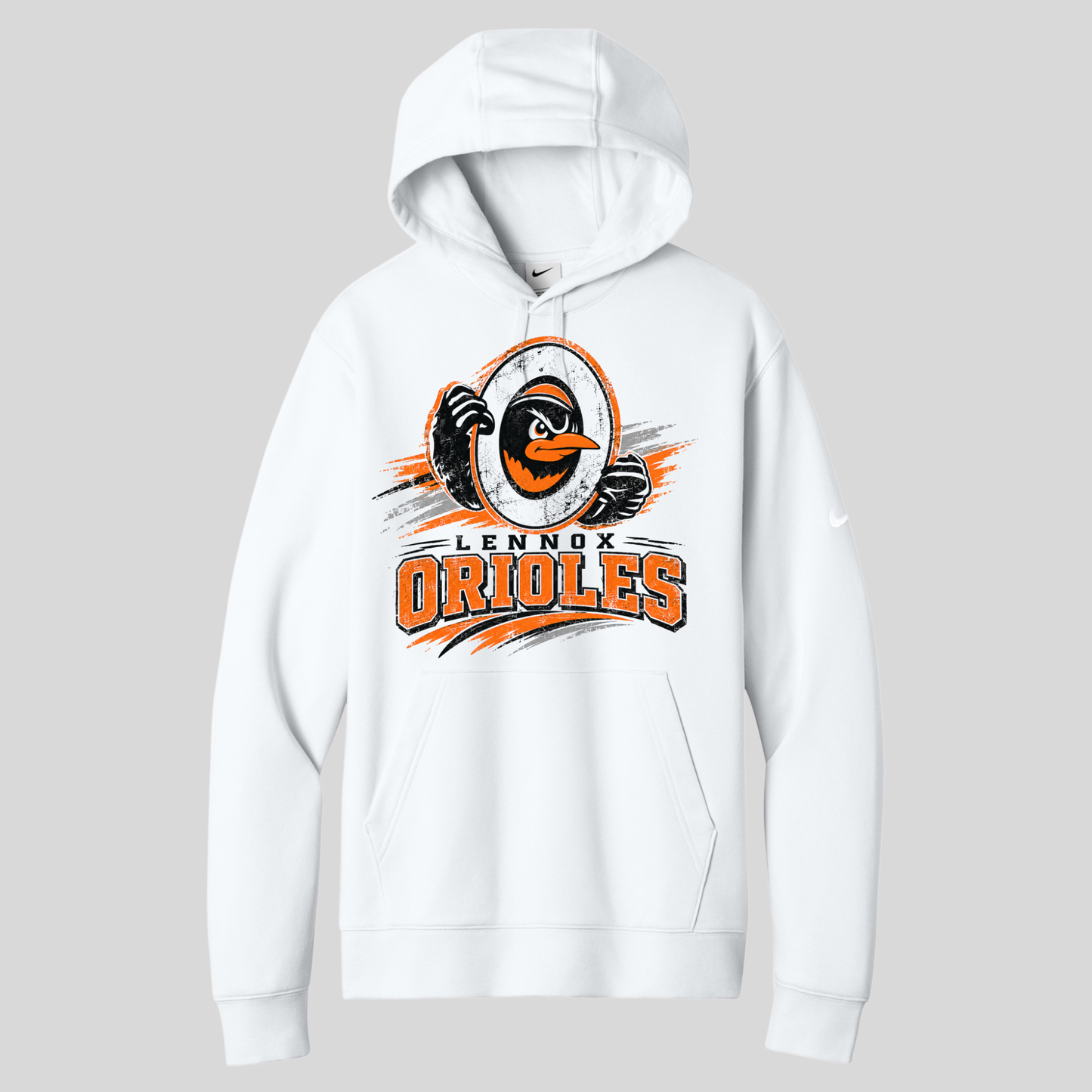 Lennox Booster Booster Club Nike Club Fleece Sleeve Swoosh Pullover Hoodie