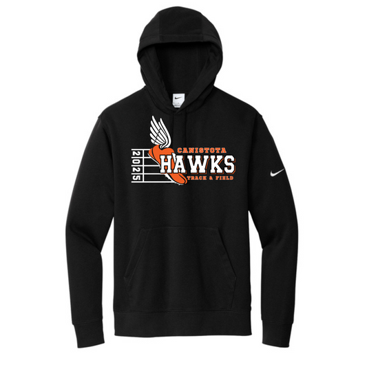 Canistota Track and Field Nike Club Fleece Sleeve Swoosh Pullover Hoodie