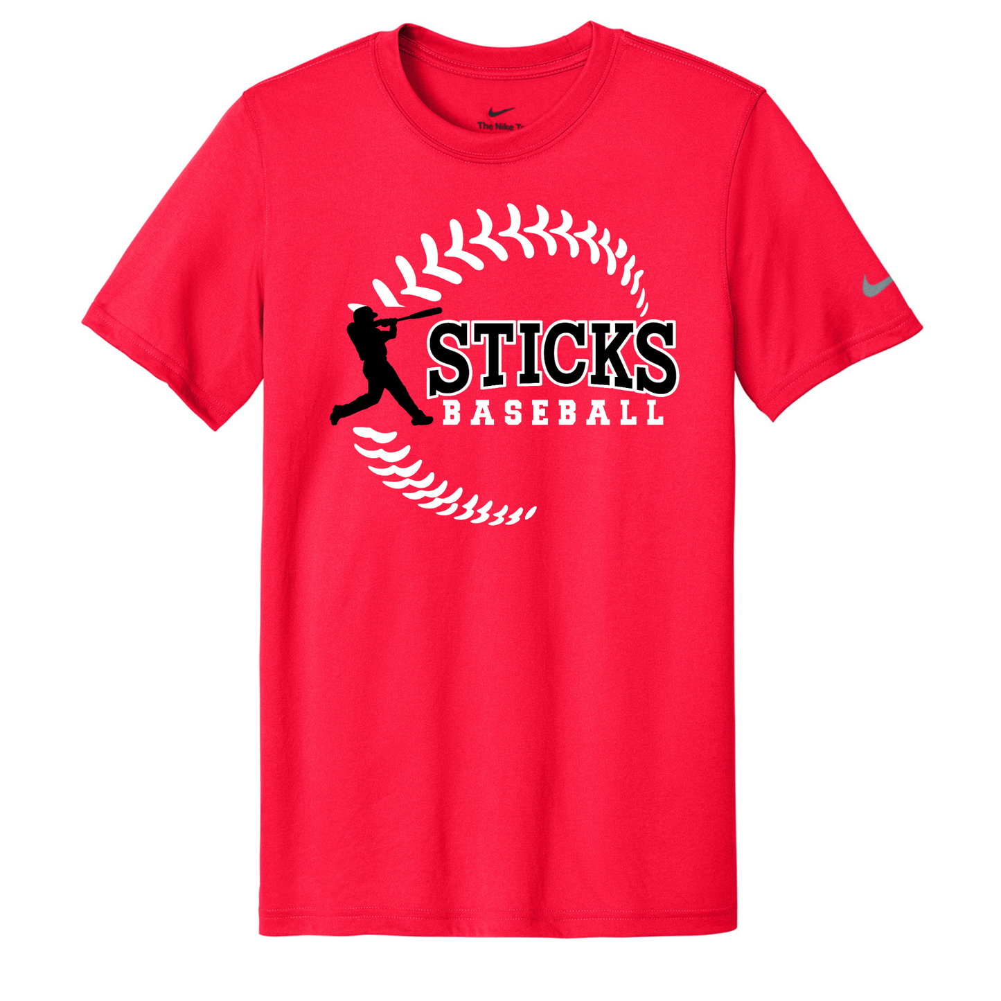 Sticks Baseball Nike Swoosh Sleeve rLegend Tee