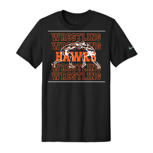 Canistota Hawks Wrestling Nike Swoosh Sleeve Legend Tee