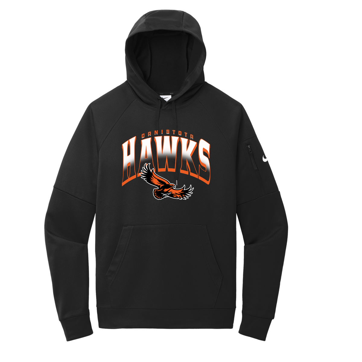 Canistota Booster Club Nike Therma-FIT Pocket Pullover Fleece Hoodie