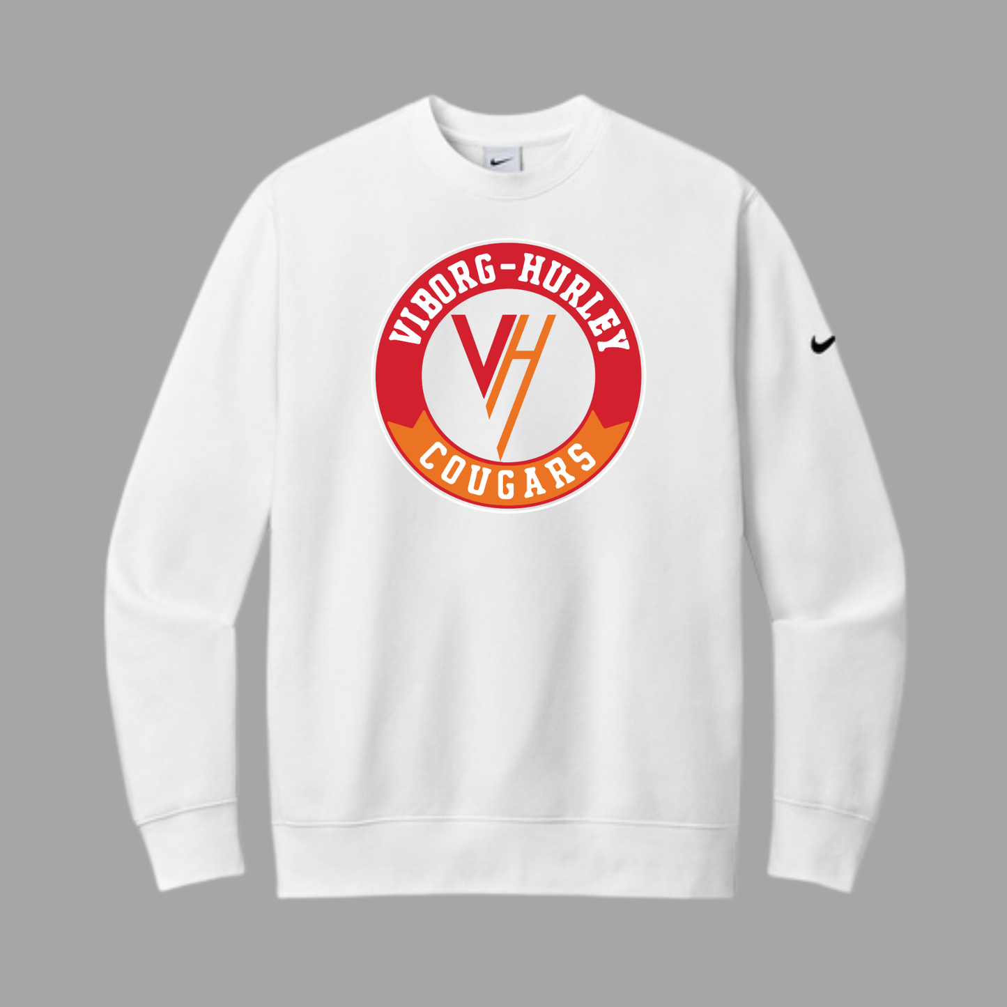 Viborg-Hurley Staff Nike Club Fleece Sleeve Swoosh Crew