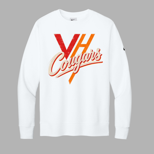 VH Booster Club Vintage Nike Club Fleece Sleeve Swoosh Crew