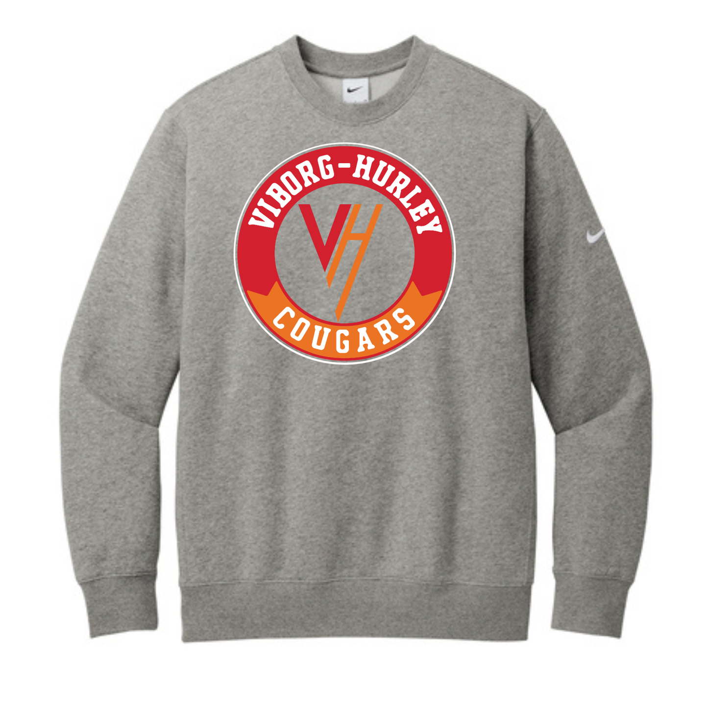 Viborg-Hurley Staff Nike Club Fleece Sleeve Swoosh Crew