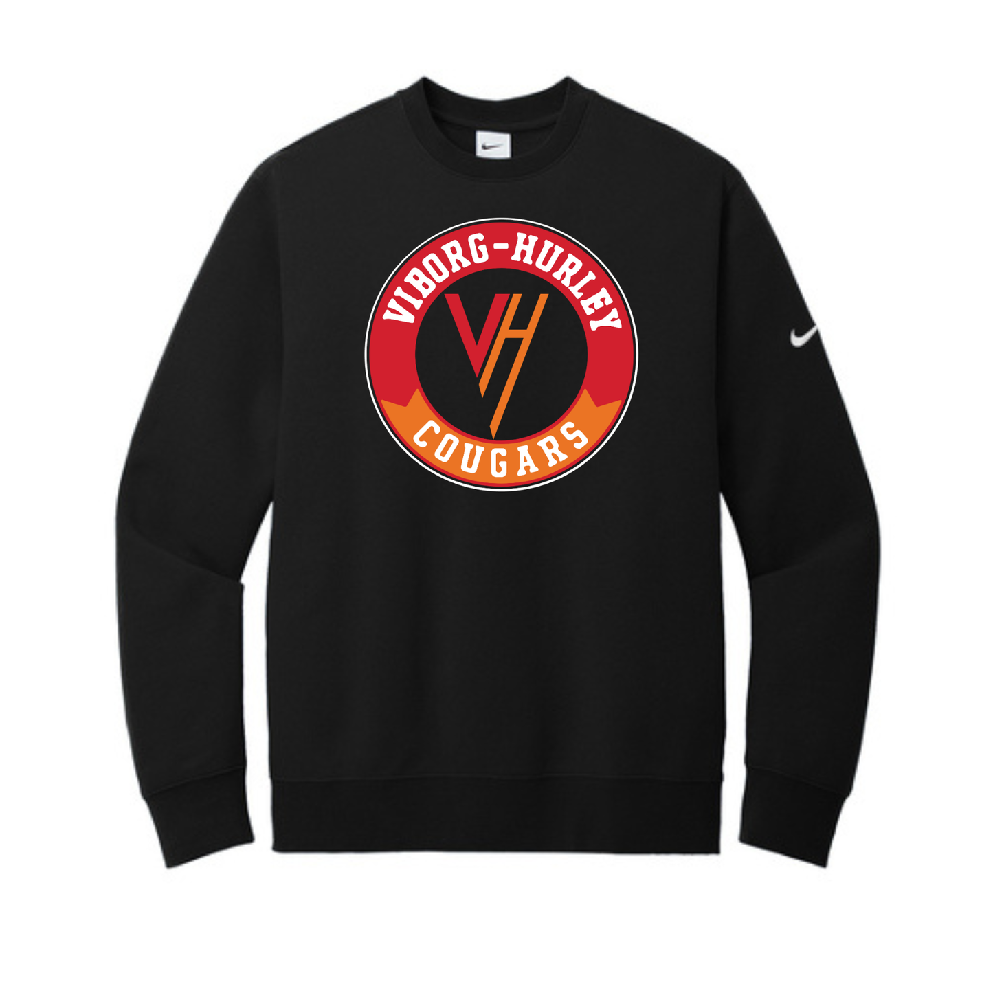 Viborg-Hurley Staff Nike Club Fleece Sleeve Swoosh Crew