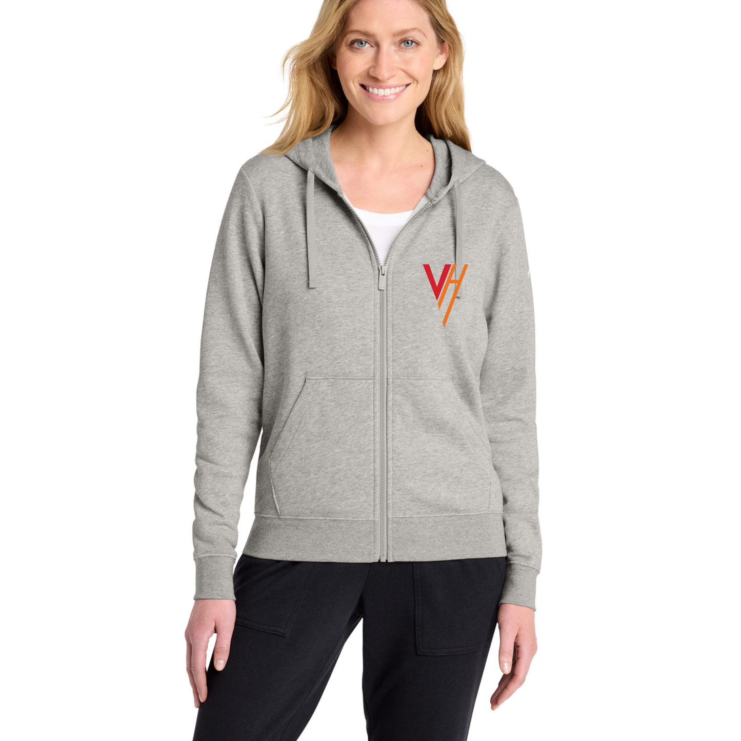 VH Booster Club Nike Women's Club Fleece Sleeve Swoosh Full-Zip Hoodie