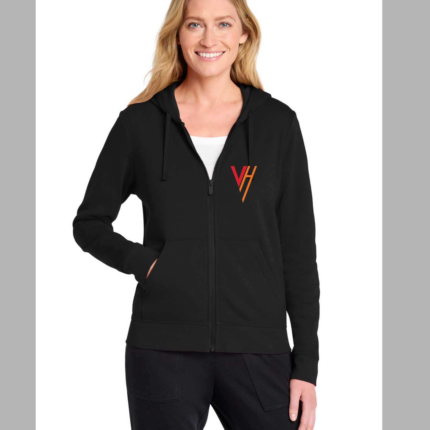 VH Booster Club Nike Women's Club Fleece Sleeve Swoosh Full-Zip Hoodie