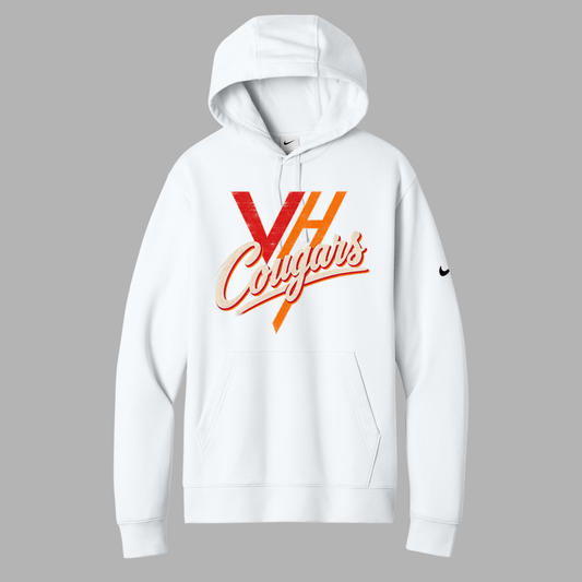 VH Booster Club Vintage Nike Club Fleece Sleeve Swoosh Pullover Hoodie