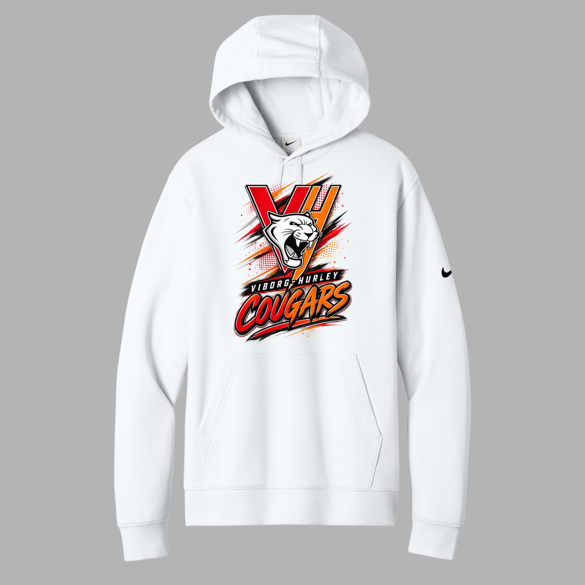 VH Booster Club Graphic Nike Club Fleece Sleeve Swoosh Pullover Hoodie
