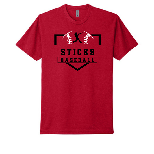 Sticks Baseball Next Level Apparel® Youth CVC Tee
