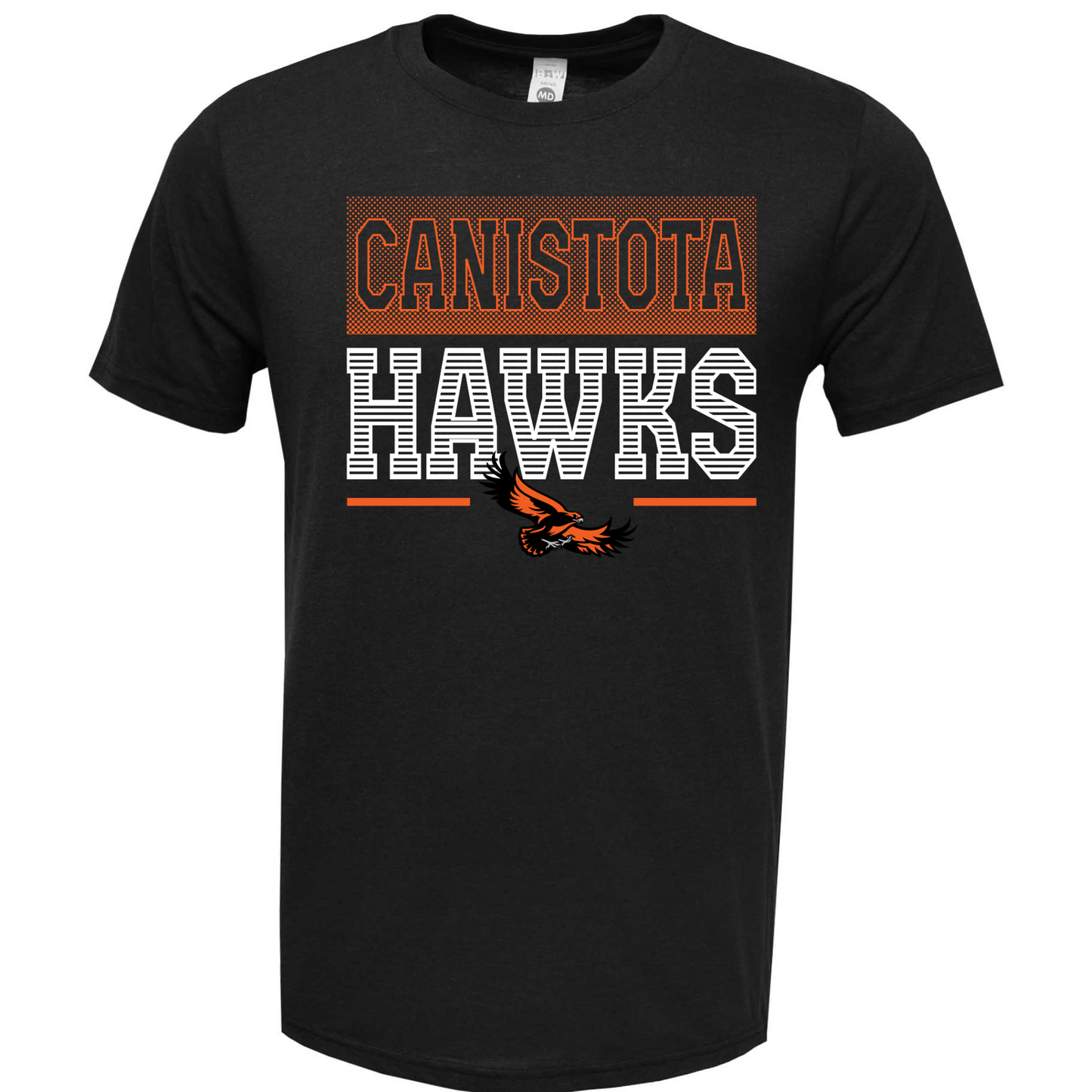 Canistota Hawks BAW Adult Soft-Tek Blend T-Shirt