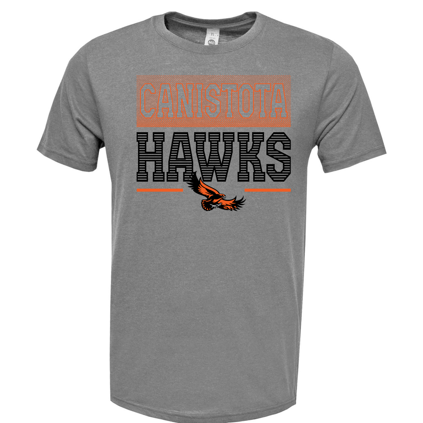 Canistota Hawks BAW Adult Soft-Tek Blend T-Shirt