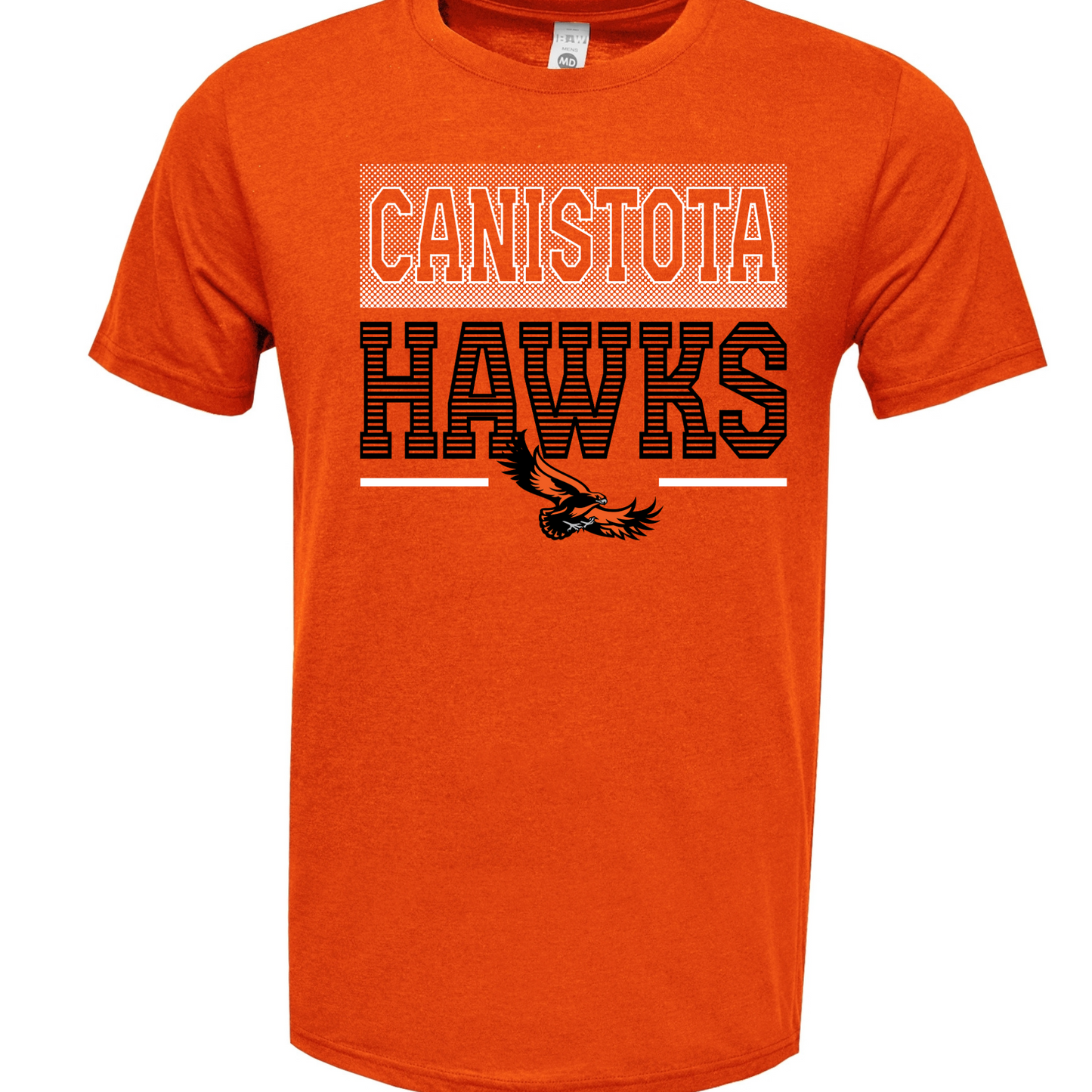 Canistota Hawks BAW Adult Soft-Tek Blend T-Shirt