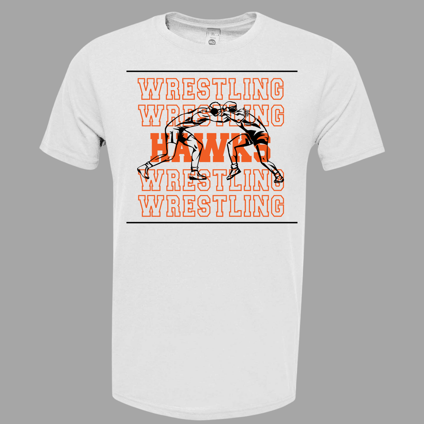 Canistota Hawks Wrestling Adult Soft-Tek Blend T-Shirt