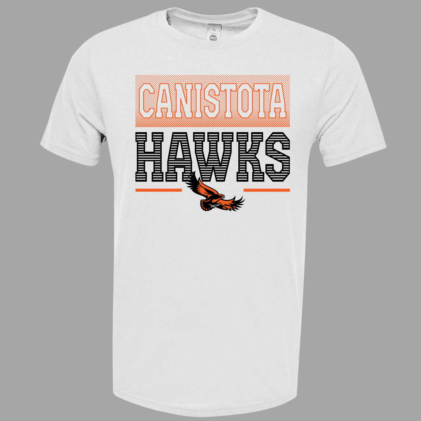 Canistota Hawks BAW Adult Soft-Tek Blend T-Shirt