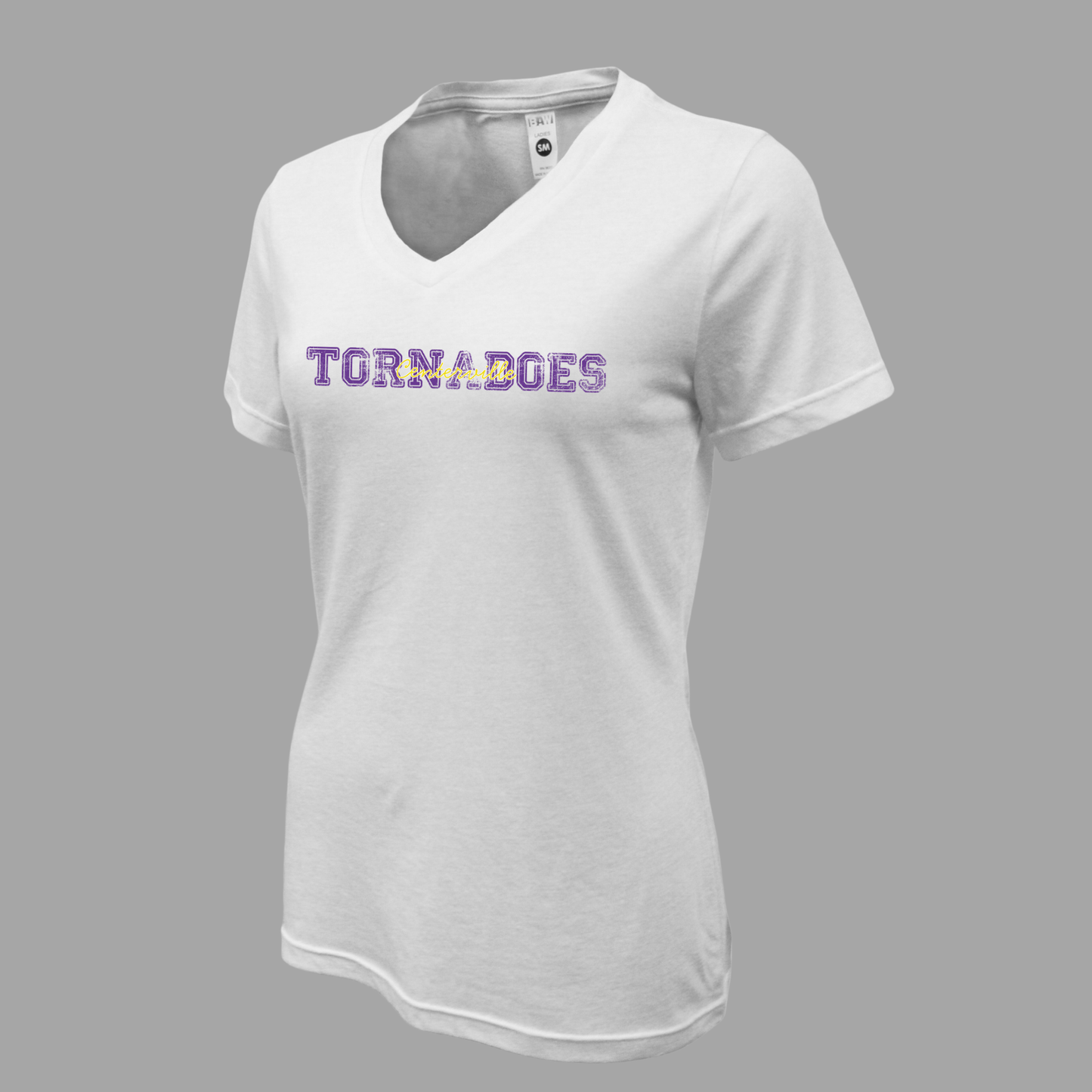 Centerville Booster Club Women Soft-Tek Blend V-neck T-Shirt