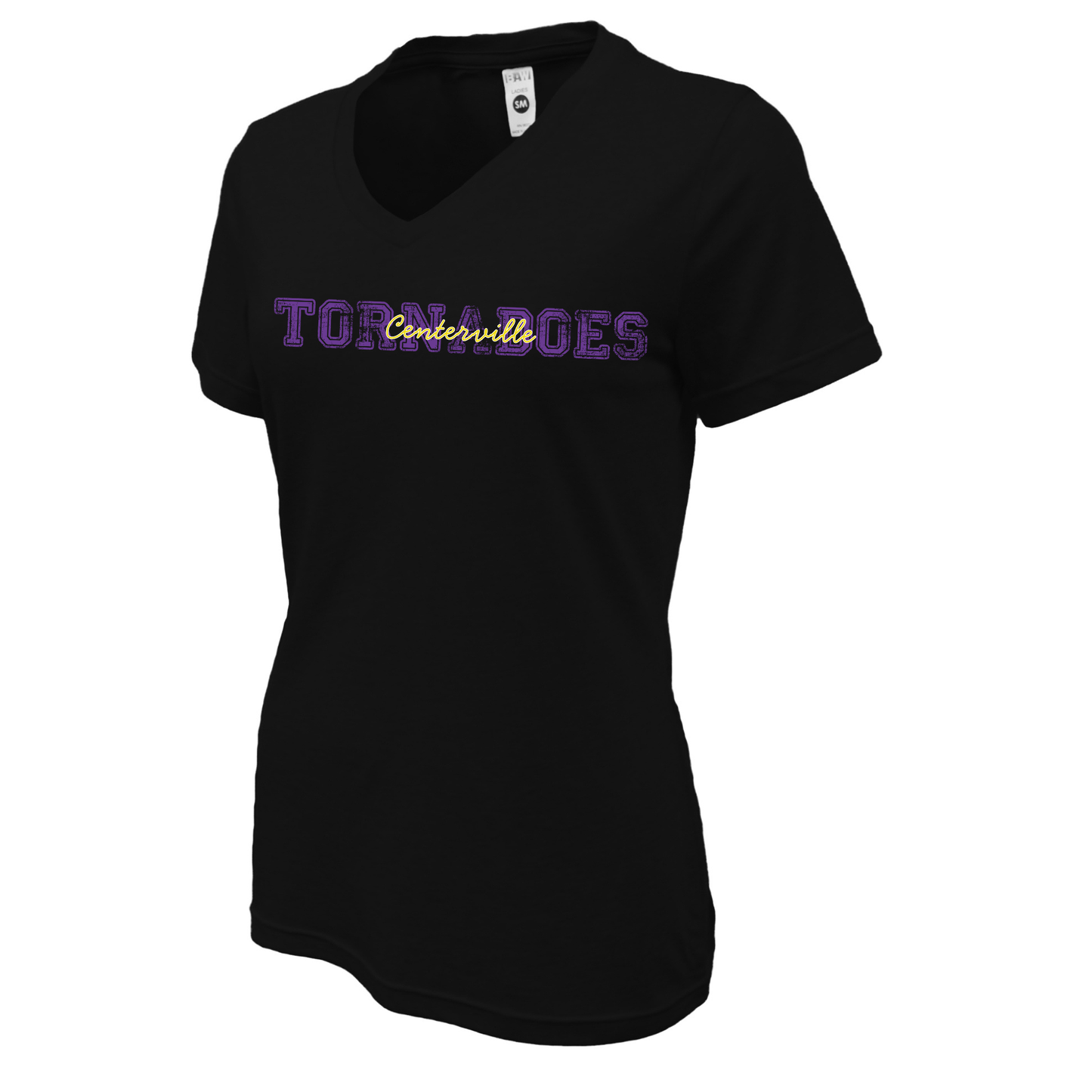 Centerville Booster Club Women Soft-Tek Blend V-neck T-Shirt