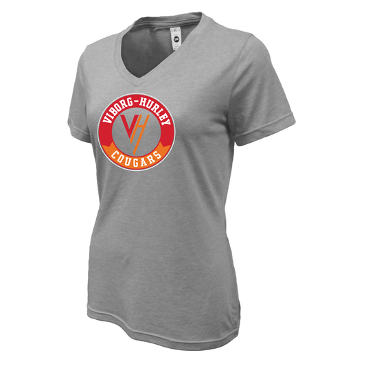 Viborg-Hurley Staff Women Soft-Tek Blend V-neck T-Shirt