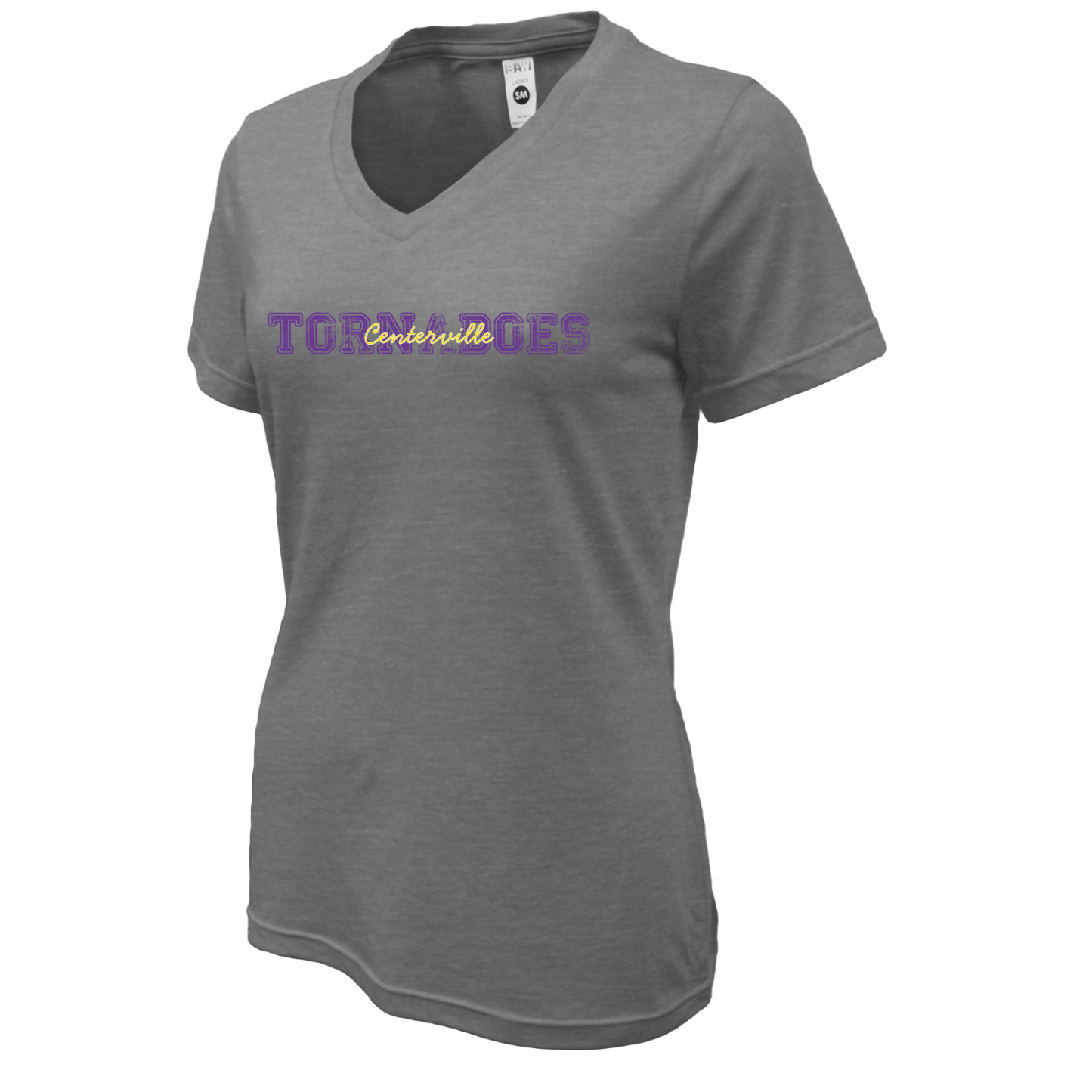 Centerville Booster Club Women Soft-Tek Blend V-neck T-Shirt