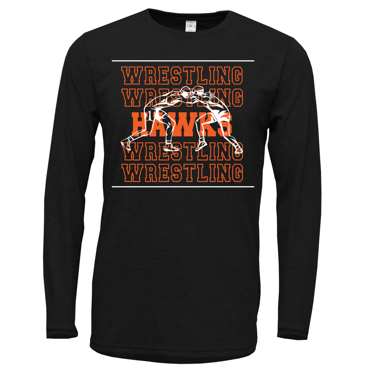 Canistota Hawks Wrestling Adult Soft-Tek Blend Long Sleeve Shirt