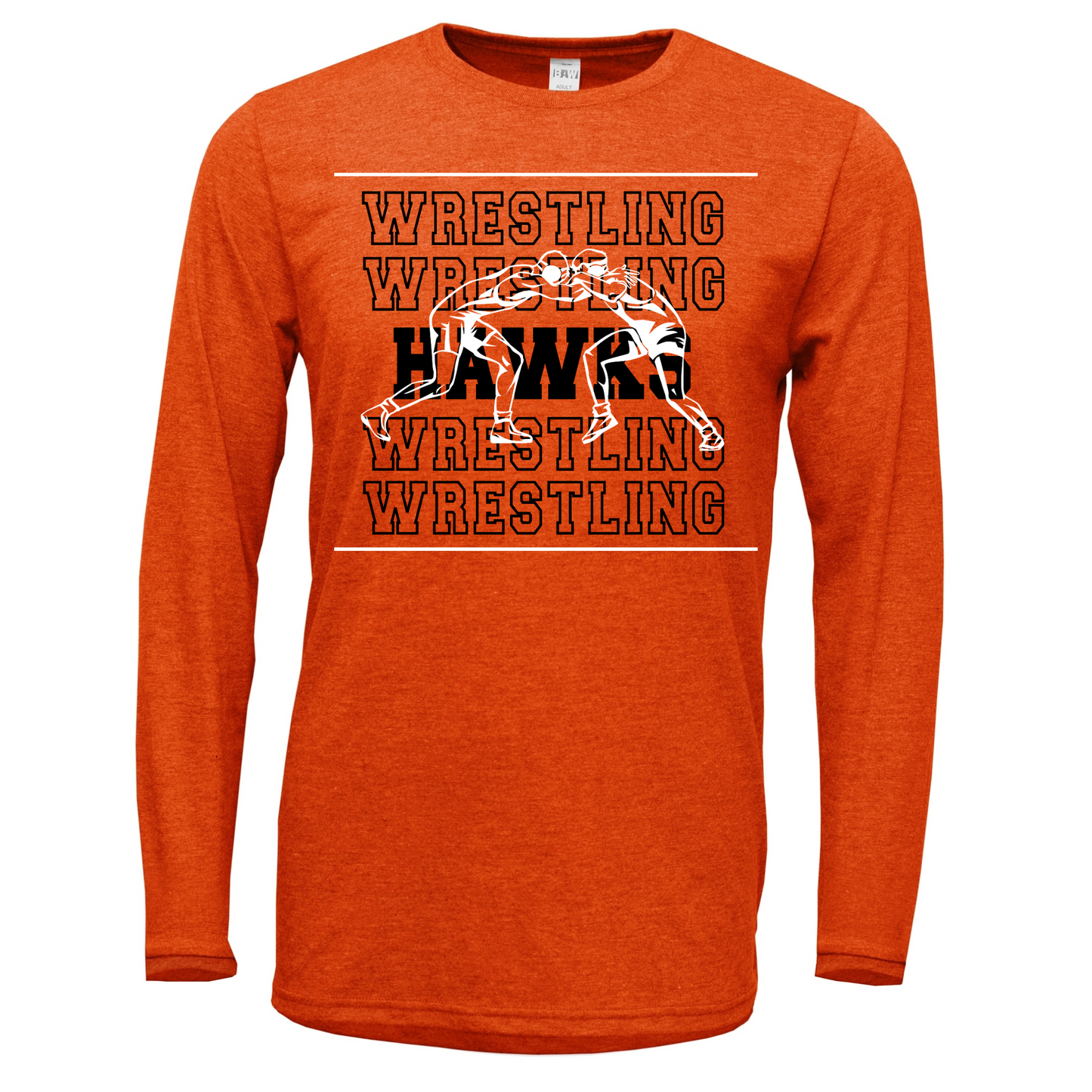 Canistota Hawks Wrestling Adult Soft-Tek Blend Long Sleeve Shirt