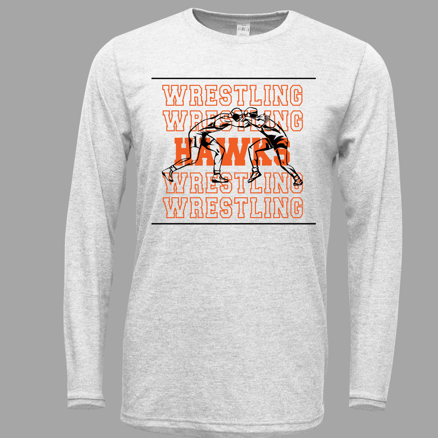 Canistota Hawks Wrestling Adult Soft-Tek Blend Long Sleeve Shirt