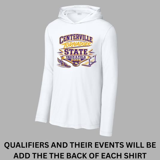 Centerville Tornadoes State Track & Field Sport-Tek® Posi-UV® Pro Long Sleeve Hoodie