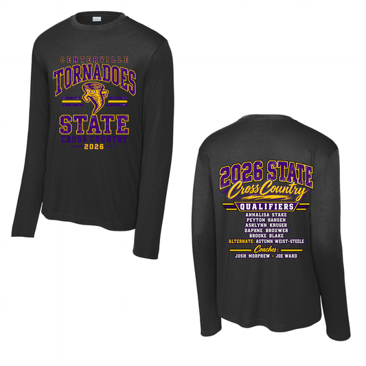 Centerville State XC Sport-Tek® Long Sleeve PosiCharge® Competitor™ Tee