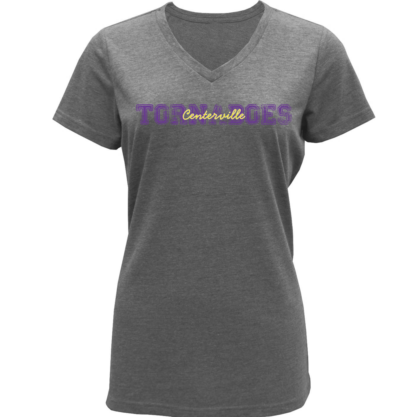 Centerville Booster Club Women Tri-Blend V-neck T-Shirt