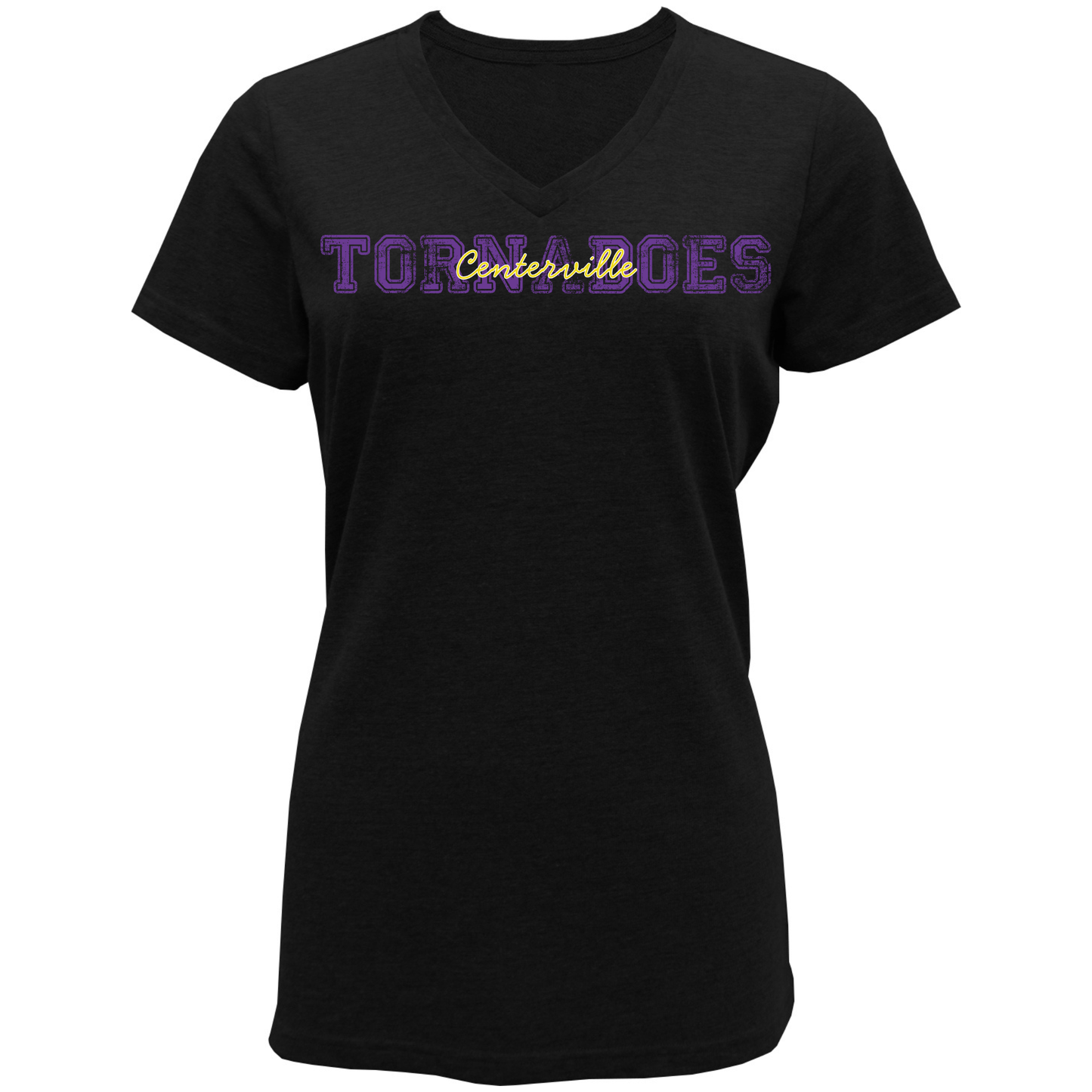 Centerville Booster Club Women Tri-Blend V-neck T-Shirt