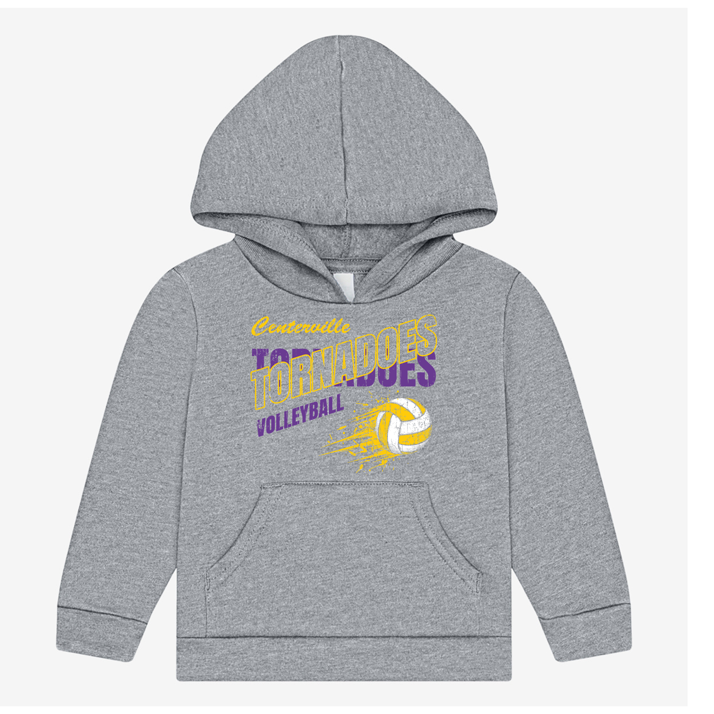 Centerville Volleyball BELLA+CANVAS® Toddler Sponge Fleece Hooded Sweatshirt