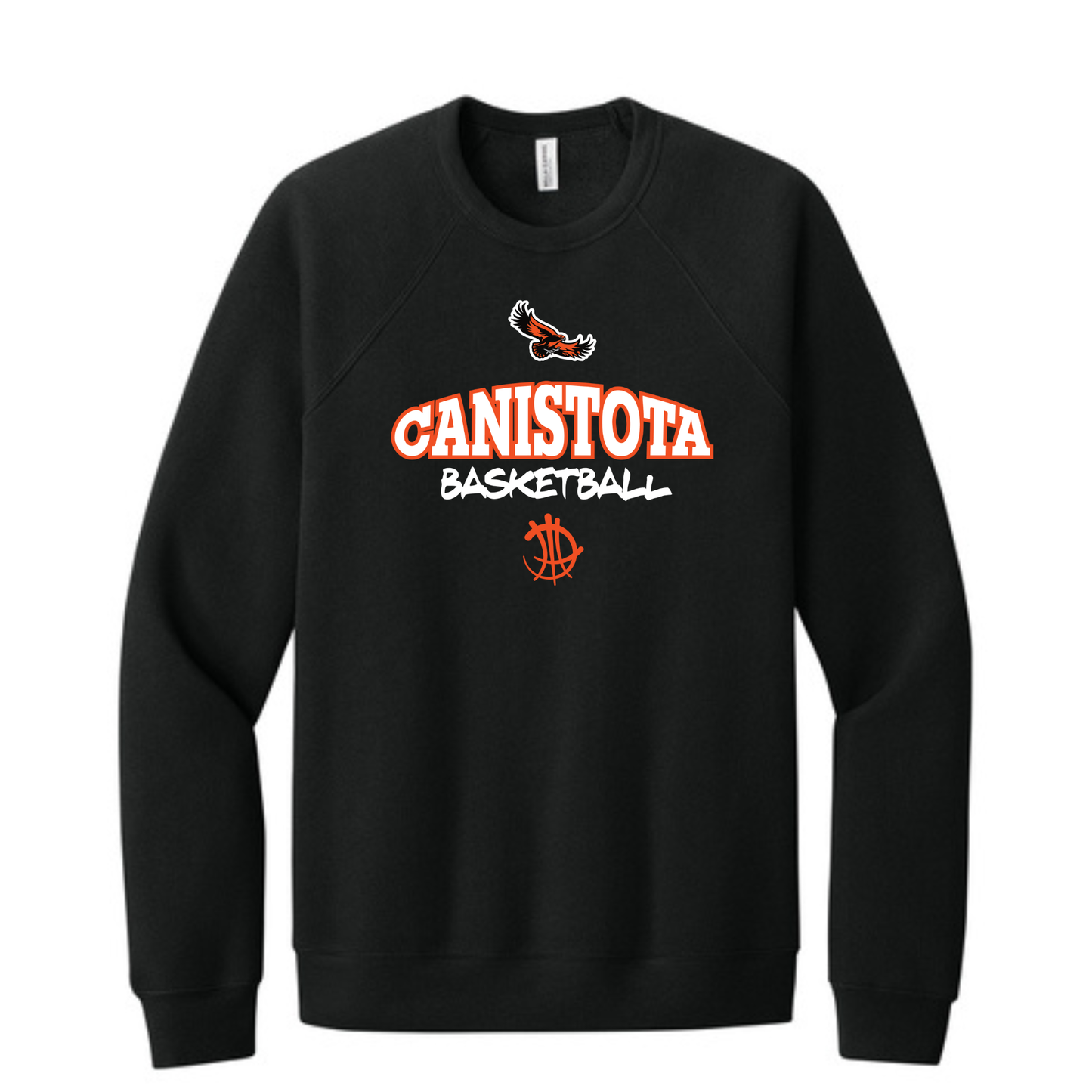 Canistota Basketball BELLA+CANVAS ® Unisex Sponge Fleece Raglan Sweatshirt