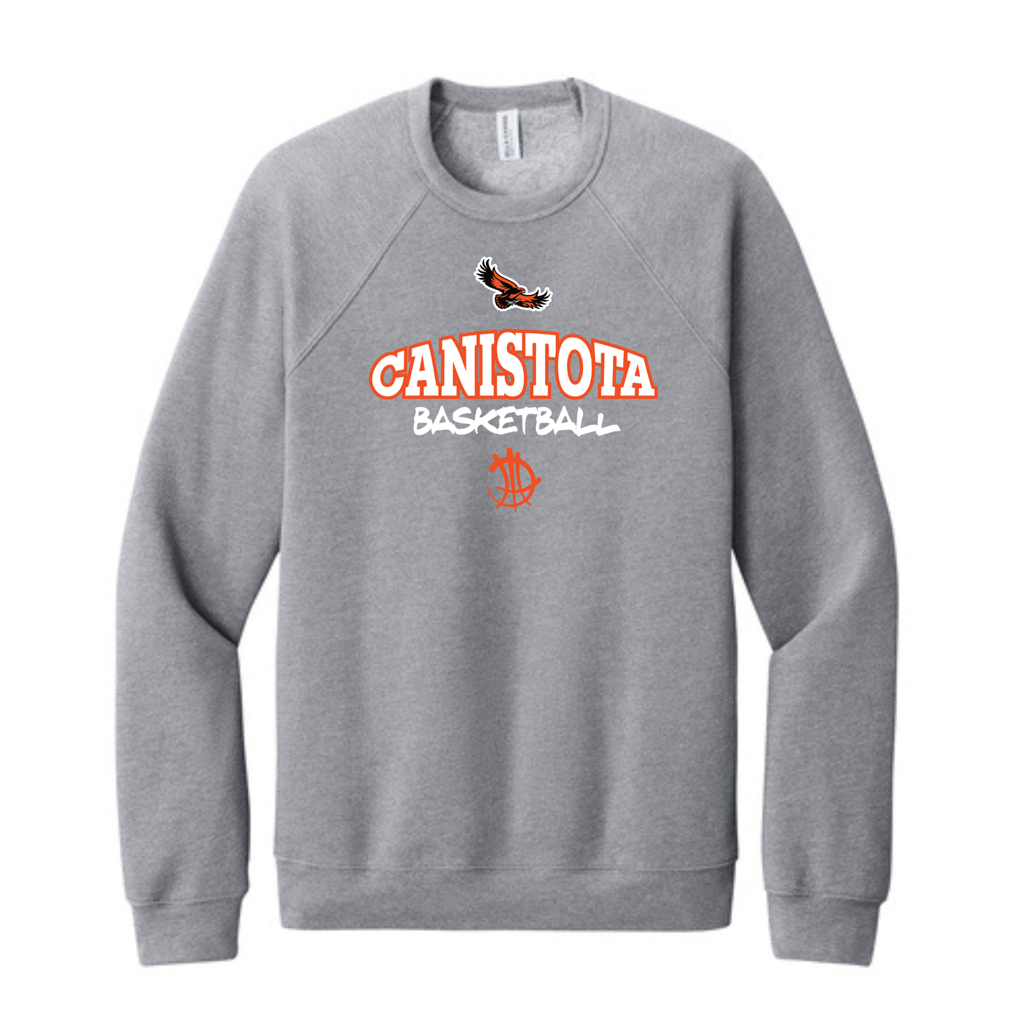 Canistota Basketball BELLA+CANVAS ® Unisex Sponge Fleece Raglan Sweatshirt