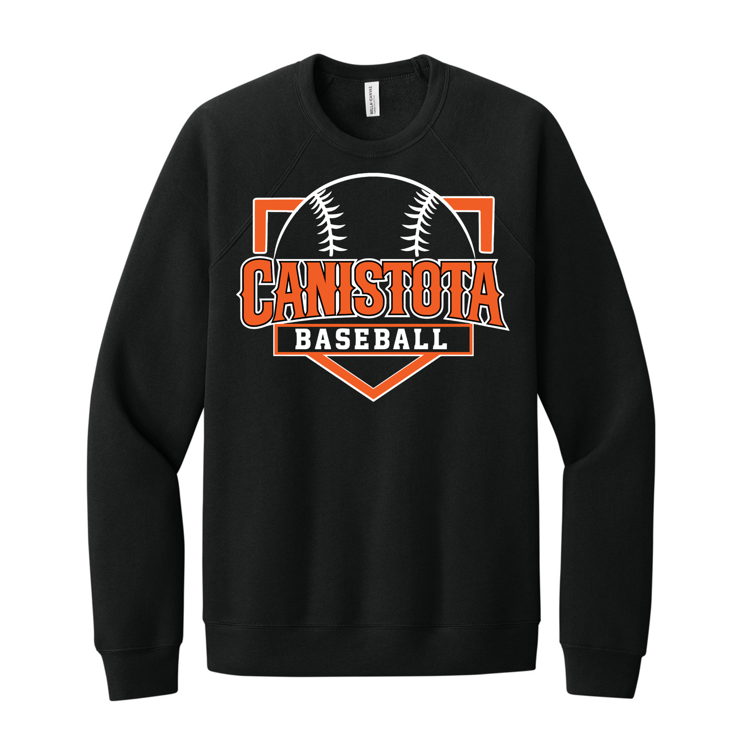 Canistota Baseball BELLA+CANVAS ® Unisex Sponge Fleece Raglan Sweatshirt
