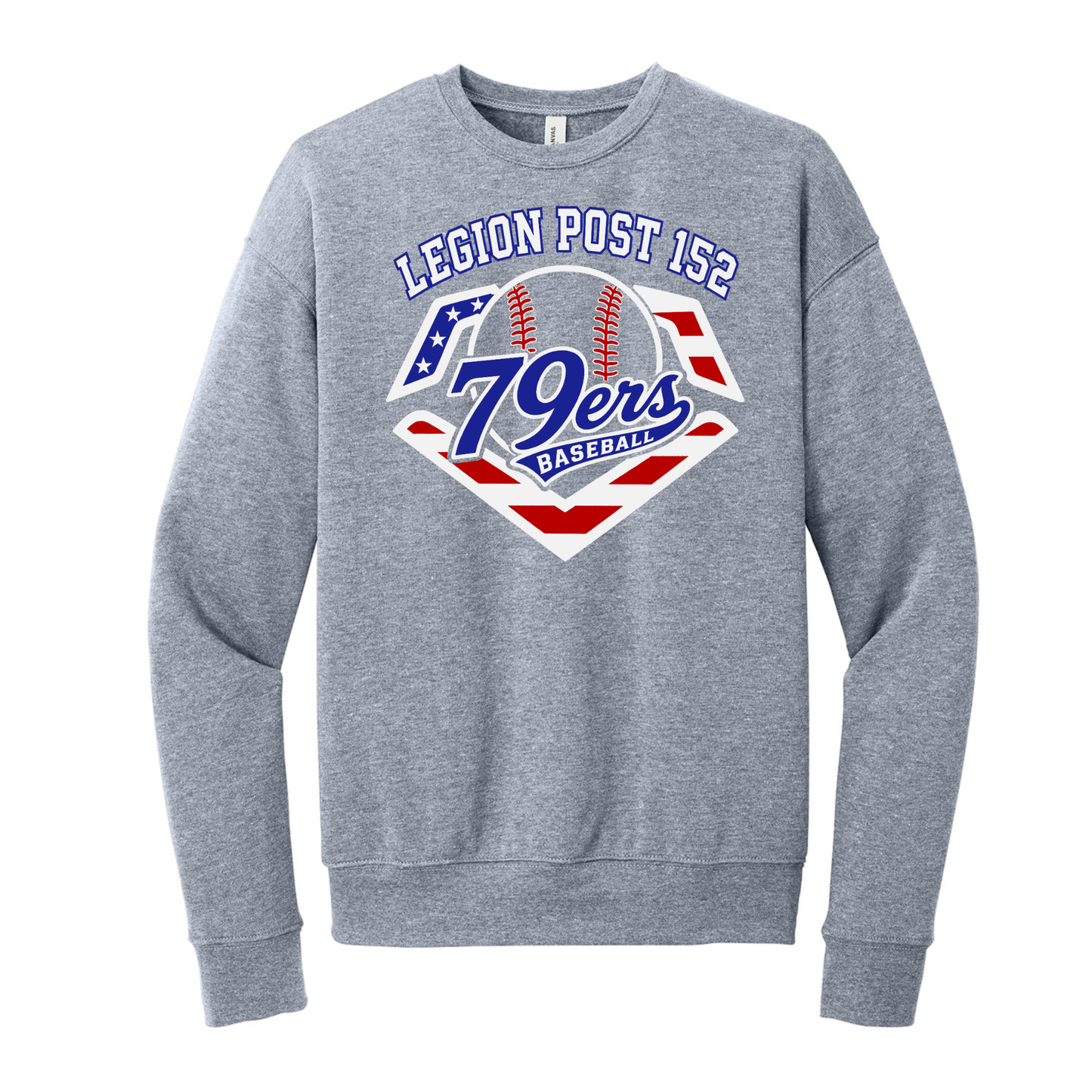 79ers Baseball BELLA+CANVAS® Unisex Sponge Fleece Drop Shoulder Sweatshirt