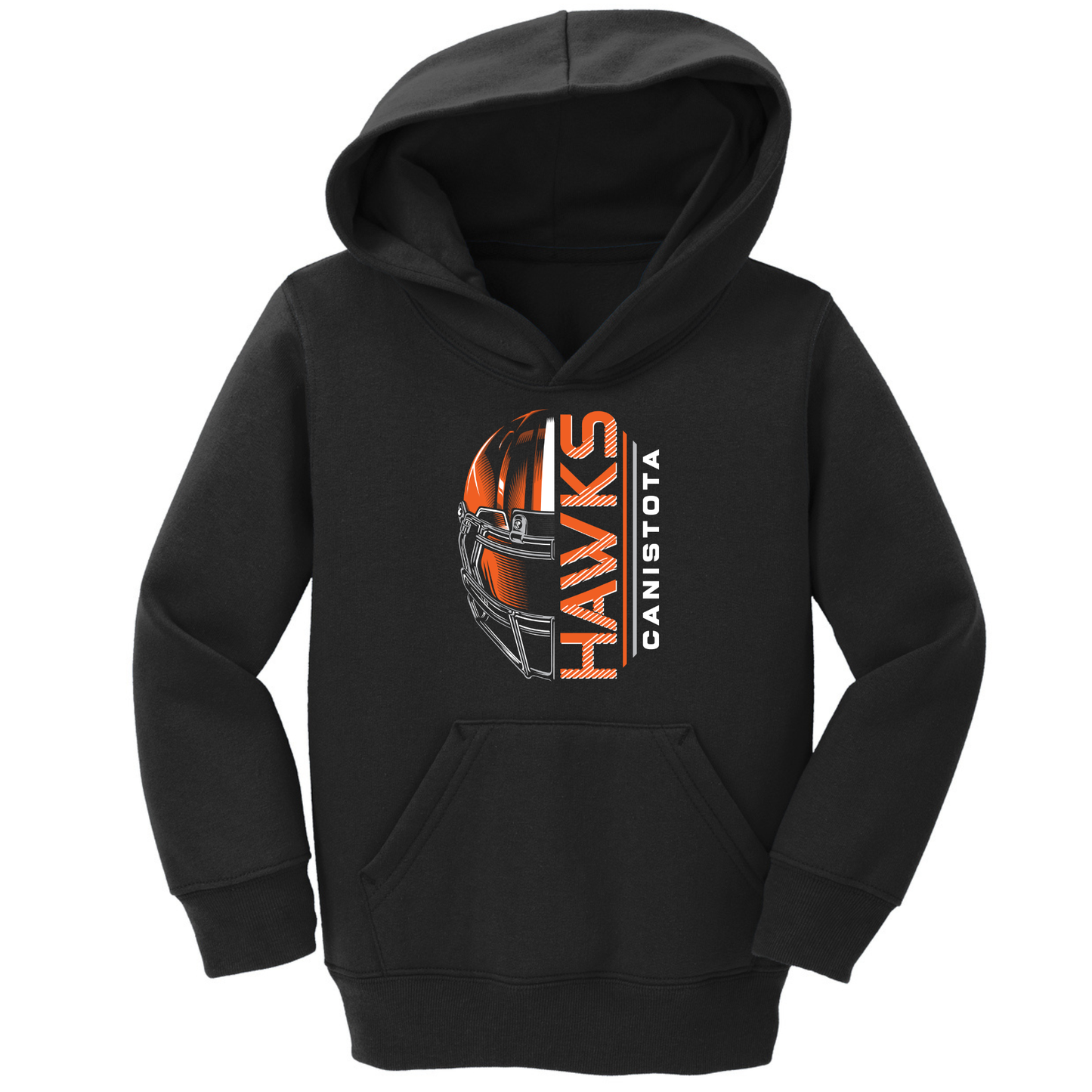 TODDLER Canistota Football Port & Co® Toddler Core Fleece Pullover Hooded Sweatshirt