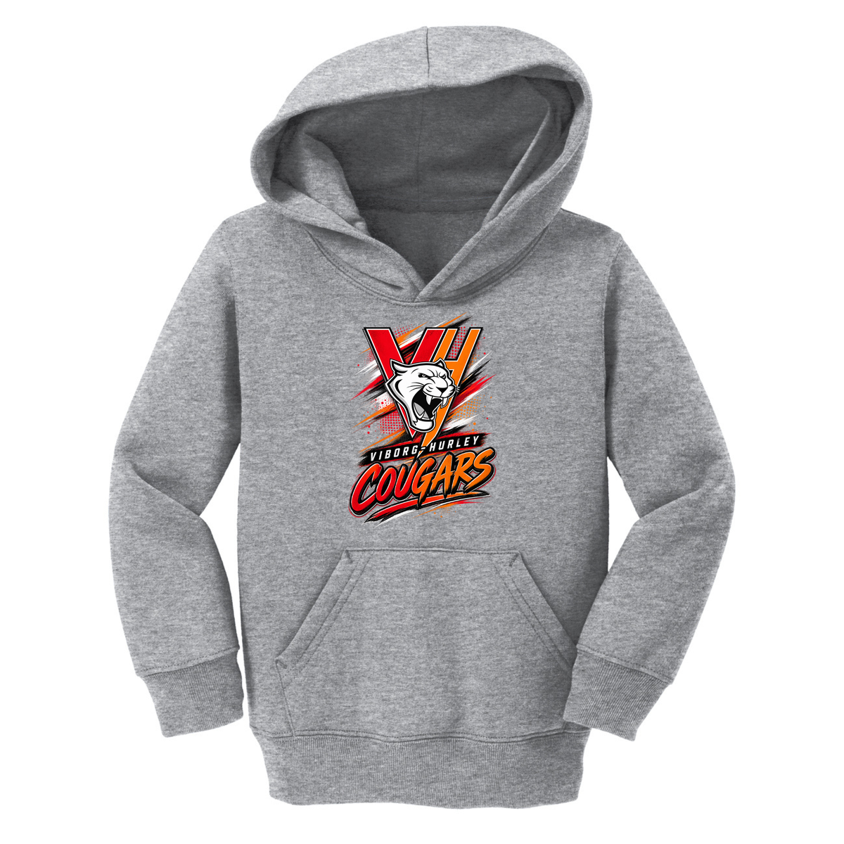VH Booster Club Graphic Port & Co™ Toddler Core Fleece Pullover Hooded Sweatshirt (TODDLER)