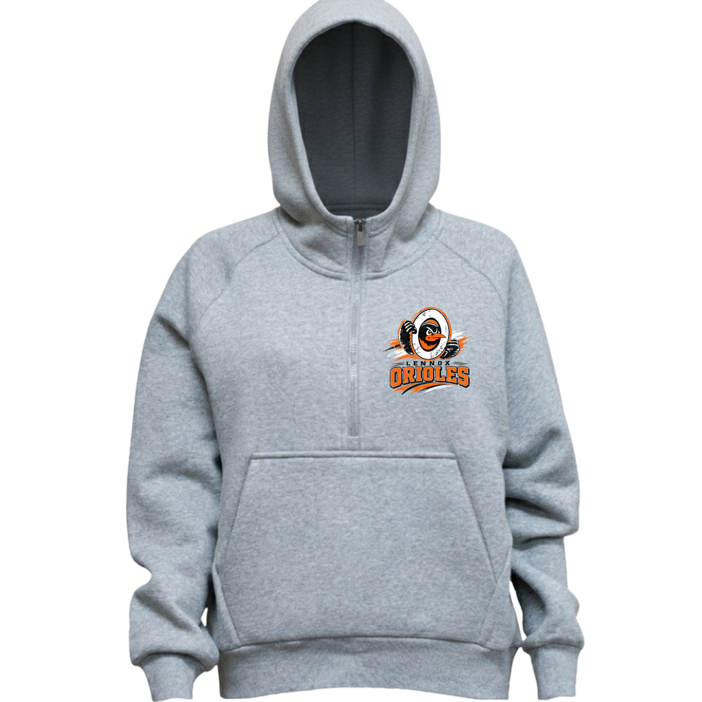 Lennox Booster Club Women 1/2 Zip Crop Fleece Top