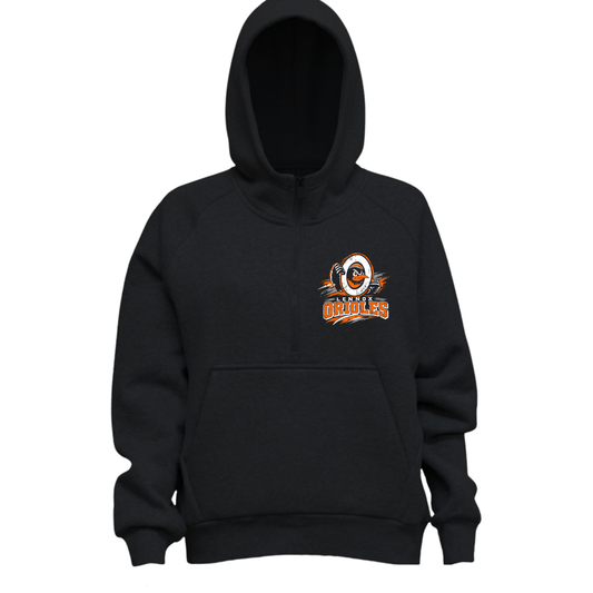 Lennox Booster Club Women 1/2 Zip Crop Fleece Top