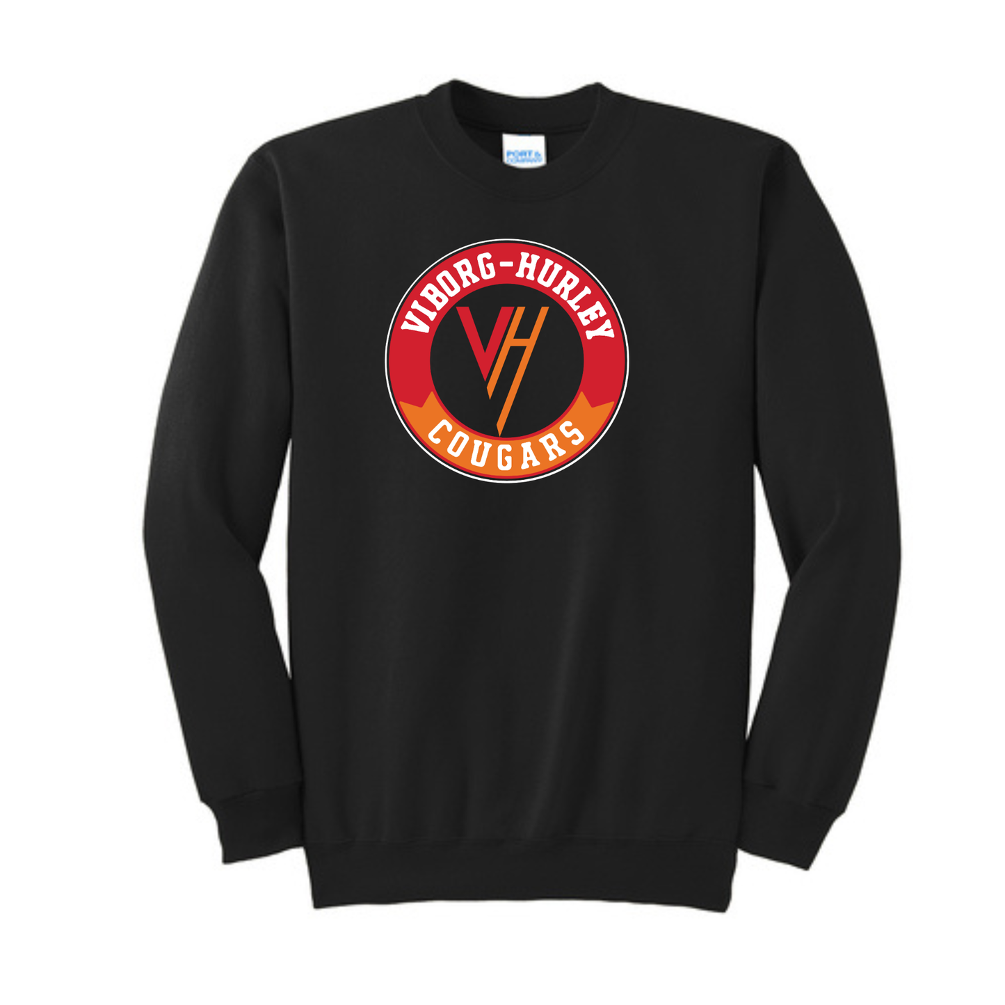 Viborg-Hurley Staff Port & Co™ Tall Essential Fleece Crewneck Sweatshirt