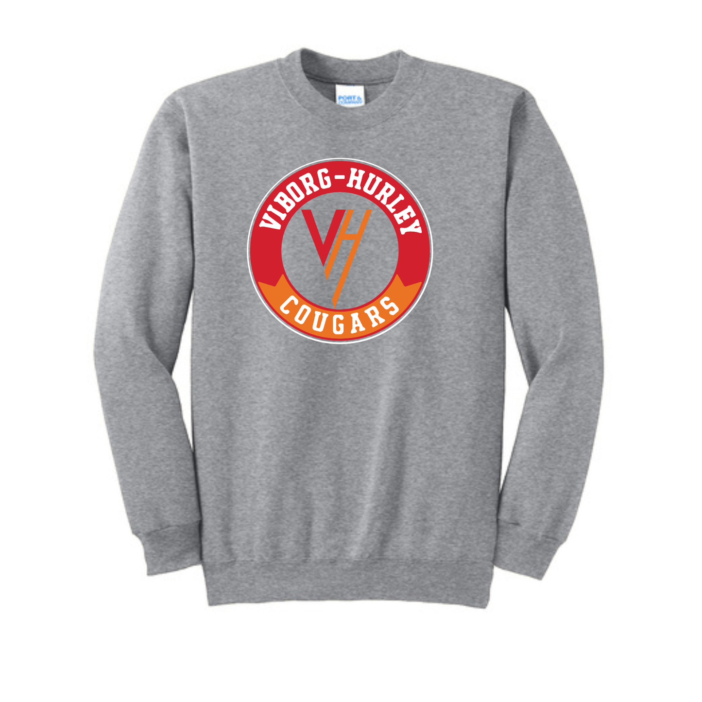 Viborg-Hurley Staff Port & Co™ Tall Essential Fleece Crewneck Sweatshirt