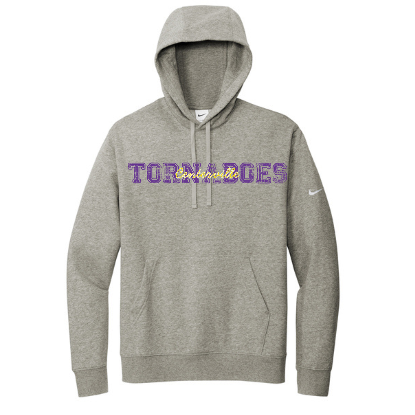 Centerville Booster Club Nike Club Fleece Sleeve Swoosh Pullover Hoodie