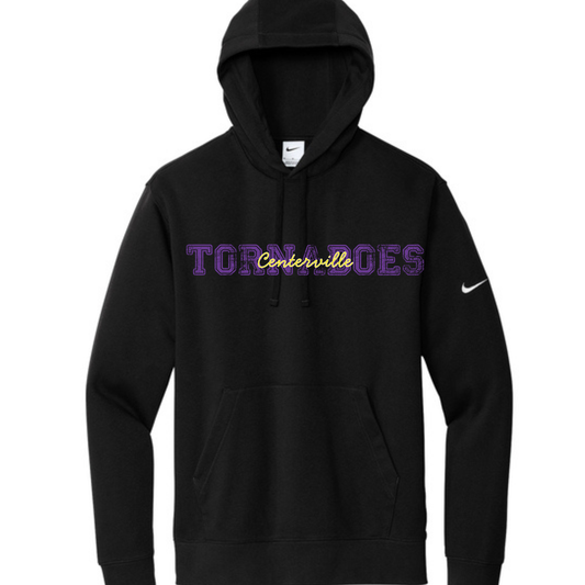 Centerville Booster Club Nike Club Fleece Sleeve Swoosh Pullover Hoodie