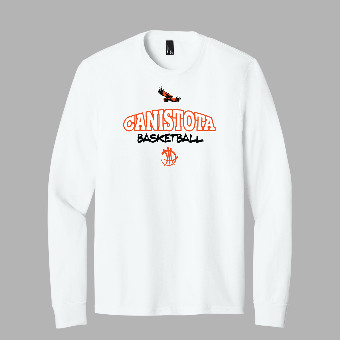 Canistota Basketball District ® Perfect Tri ® Long Sleeve Tee