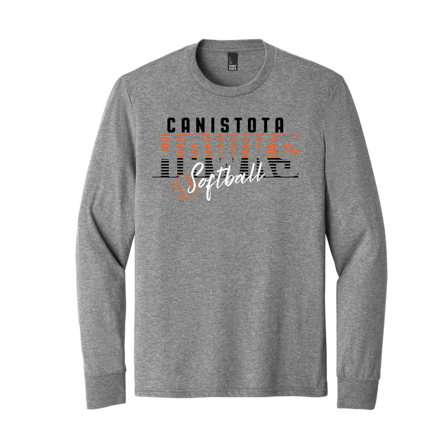 Canistota Softball District® Perfect Tri® Long Sleeve Tee